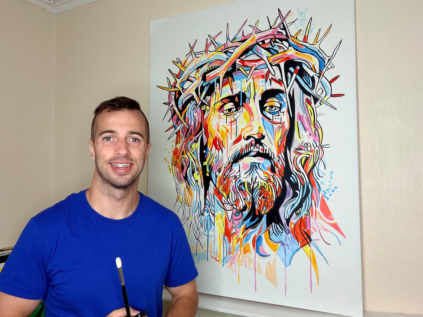 Jesus Christ Original Painting by Warren Willowdale