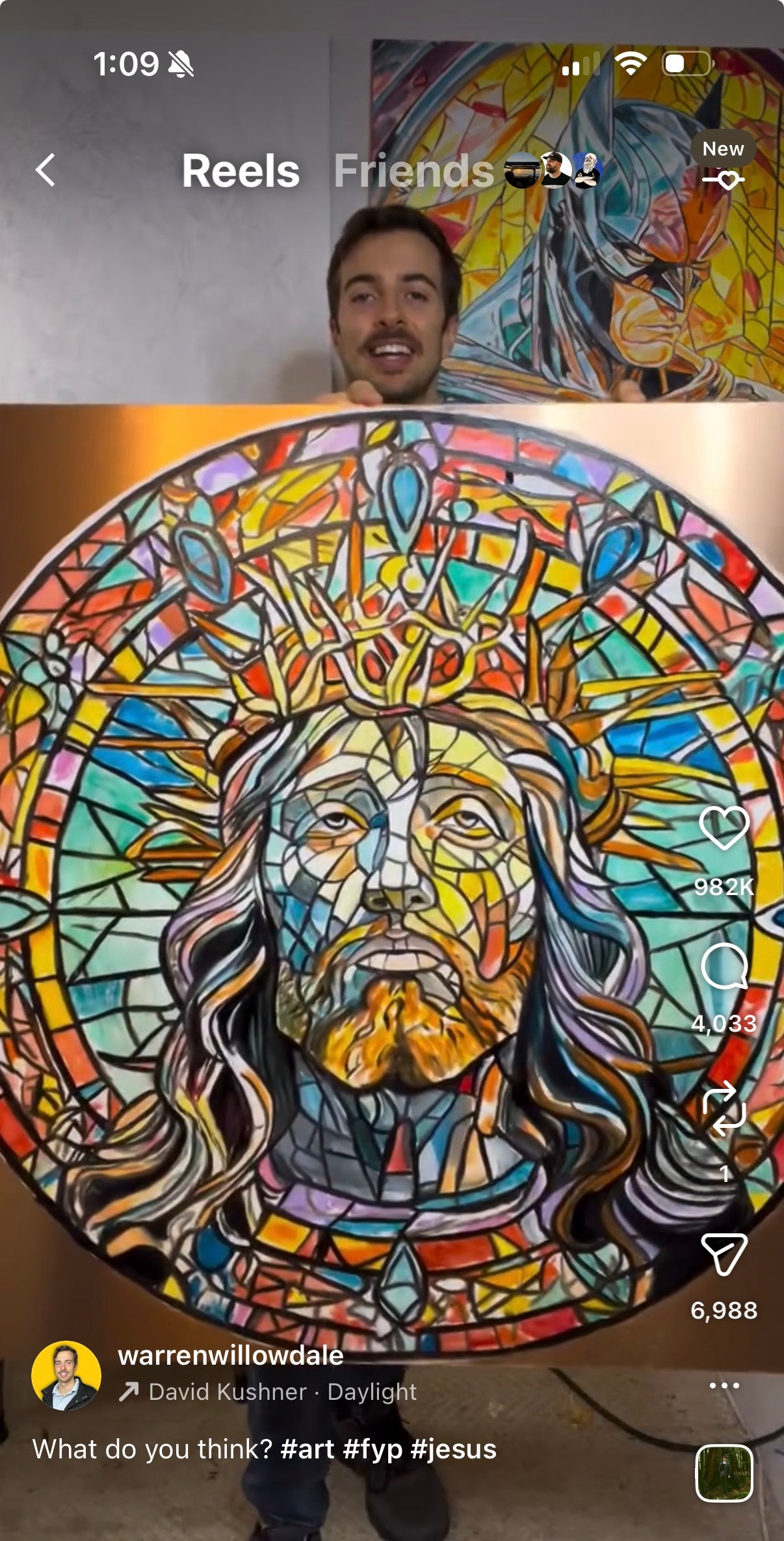 Jesus Christ Original Painting by Warren Willowdale