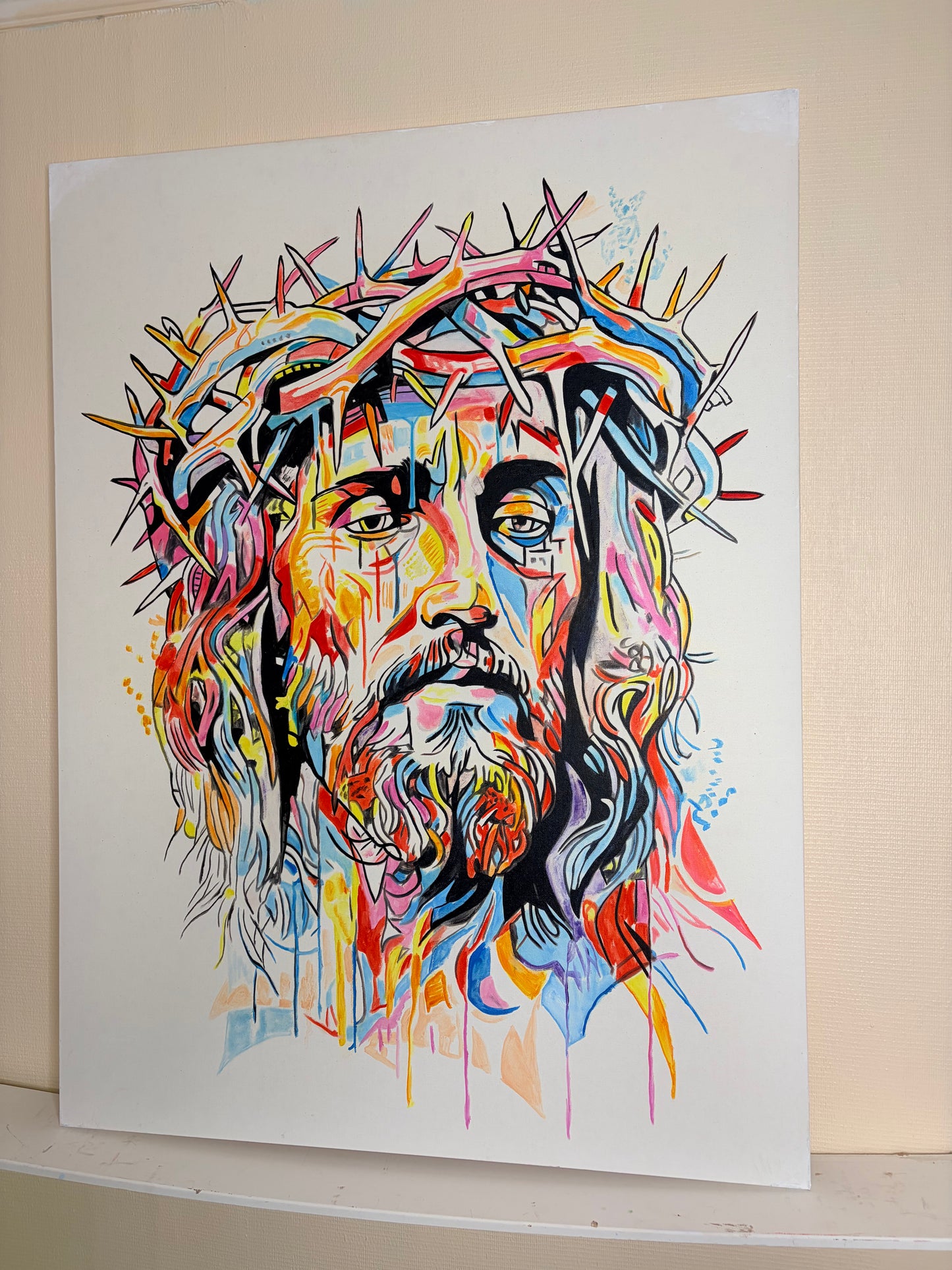 Jesus Christ Original Painting by Warren Willowdale