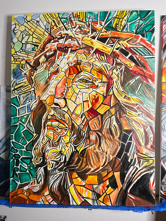 Jesus Christ Original Painting by Warren Willowdale