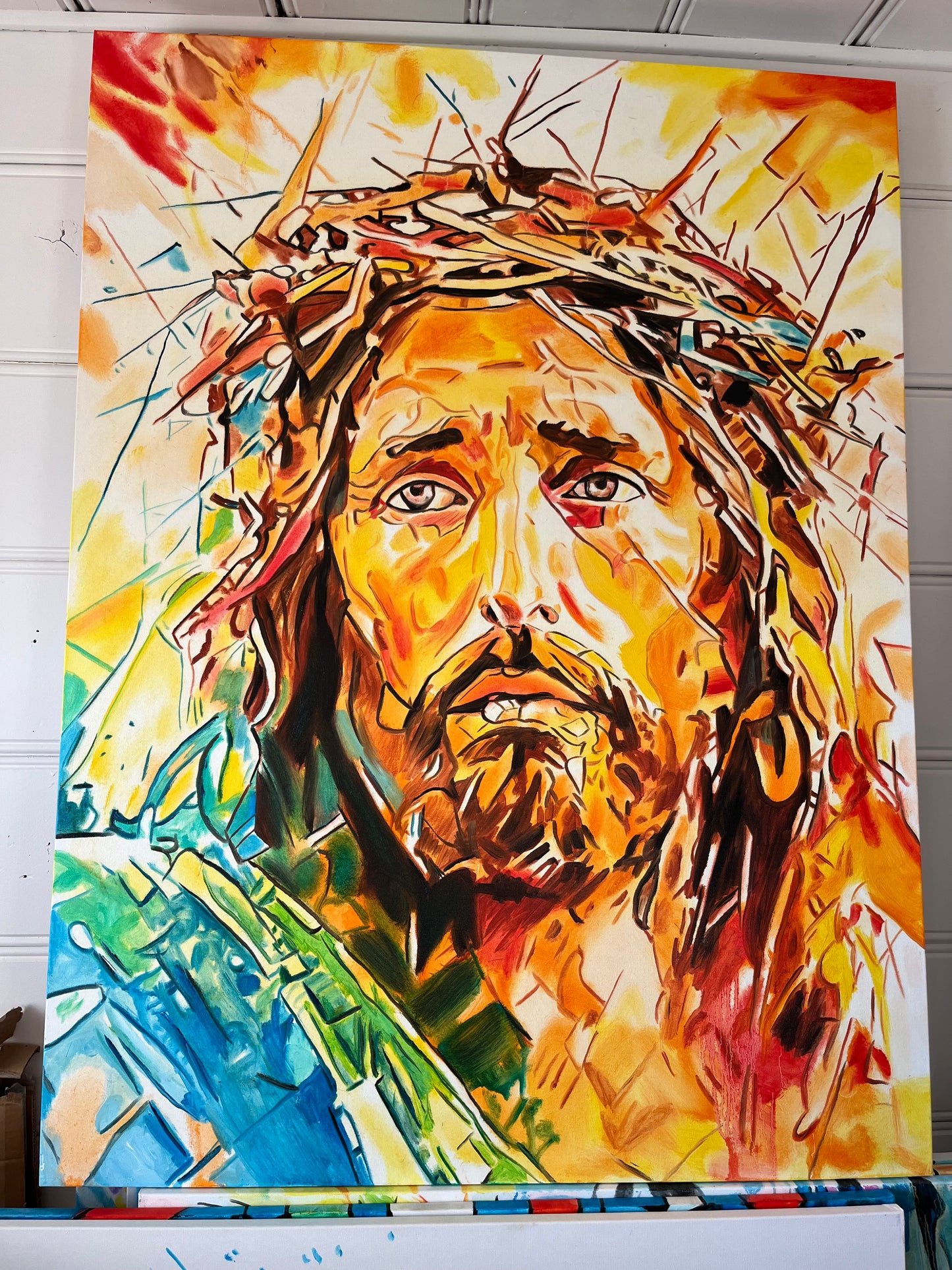 Jesus Christ Original Painting by Warren Willowdale